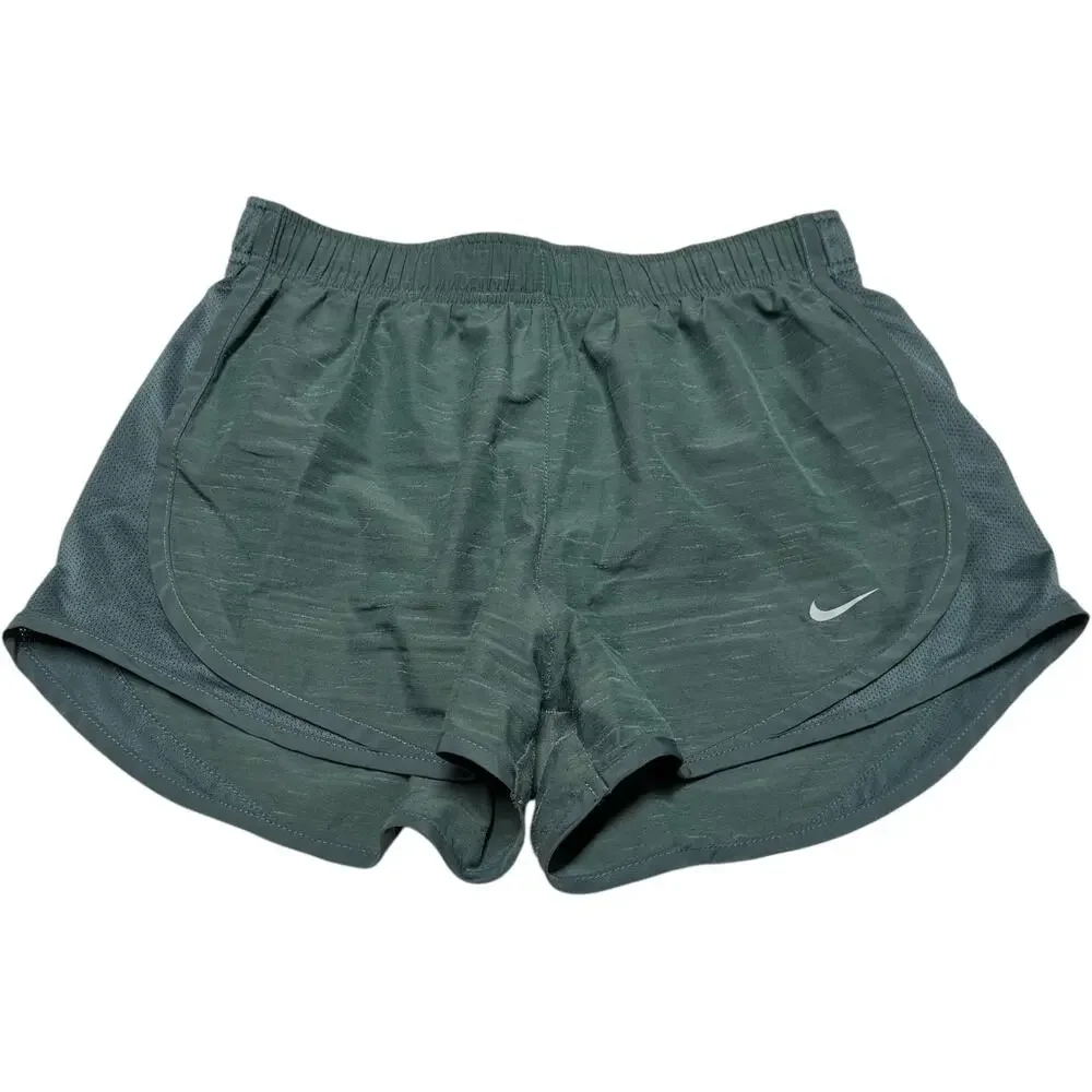Nike Dri-Fit Lined Running Shorts Green Small